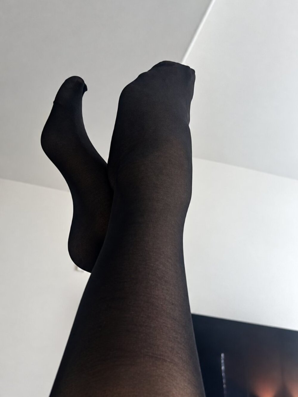 🖤 Lovely Black Lace Garter Stockings — My Personal Pair 🌸✨